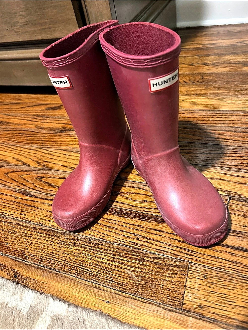 Hunter Kids' First Classic Rain Boot Boots in Pink size 11c